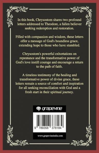 Two Letters to Theodore After His Fall A Message of Grace (Grapevine Press)