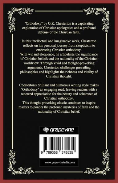 Orthodoxy: Foundations of Christian Truth (Grapevine Press)