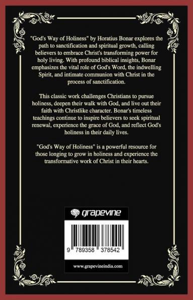 God's Way of Holiness: Embracing Christ's Transforming Power (Grapevine Press)