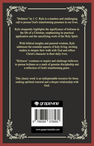 Holiness: God's Transforming Presence (Grapevine Press)