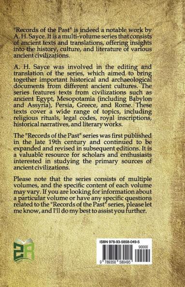 Records of the Past Vol. II