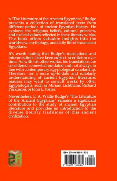 The Literature of the Ancient Egyptians