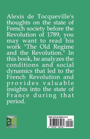 The State of Society in France Before the Revolution of 1789