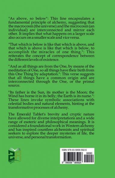 The Emerald Tablet of Hermes