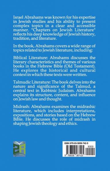 Chapters on Jewish Literature