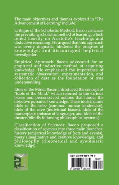 The Advancement of Learning
