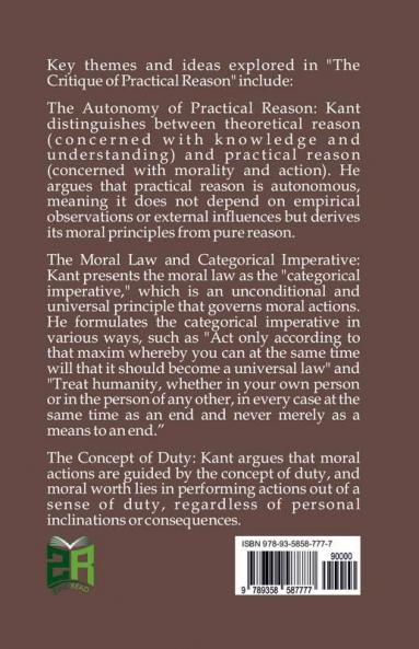 The Critique of Practical Reason