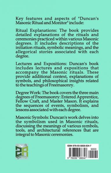 Duncan’s Masonic Ritual and Monitor