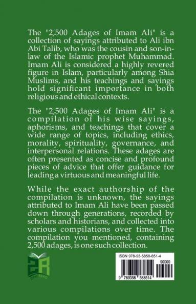 2500 Adages Of Imam Ali