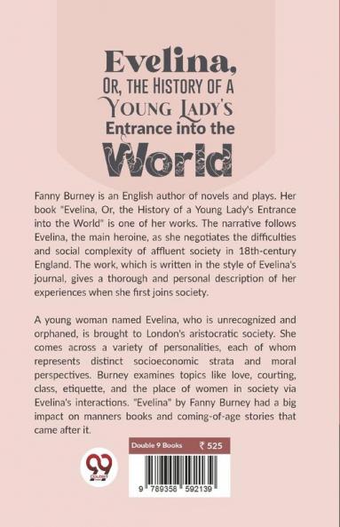 Evelina Or The History Of A Young Lady's Entrance Into The World