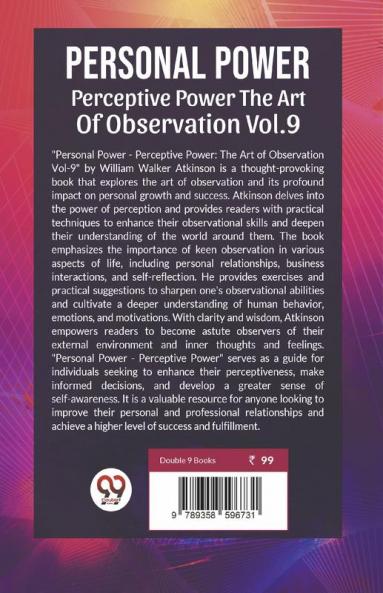 Personal Power Perceptive Power The Art Of Observation | Vol.9