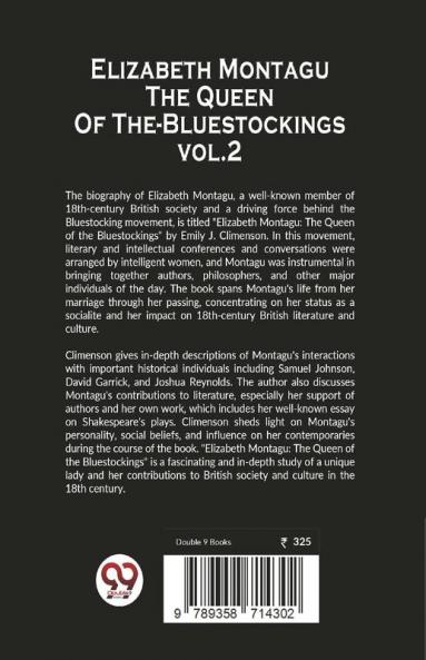 Elizabeth Montagu The Queen Of The- Bluestockings vol.2