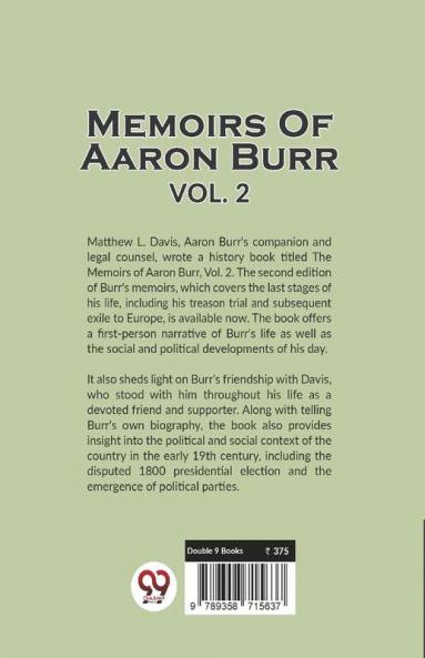 Memoirs Of Aaron Burr Vol. 2