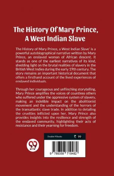 The History Of Mary Prince A West Indian Slave