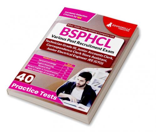 BSPHCL Various Post Recruitment Exam 2024 | Technician Grade III Jr. Accounts Clerk etc. | 40 Practice Tests (1800+ Solved MCQs) | Free Access to Online Tests