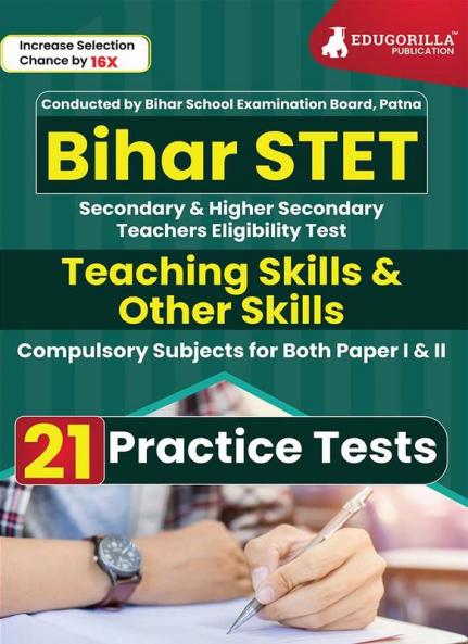 Bihar STET : Teaching Art and Other Skills Book 2024 (English Edition) - Secondary and Higher Secondary Teacher Eligibility Test - 21 Practice Tests with Free Access To Online Tests
