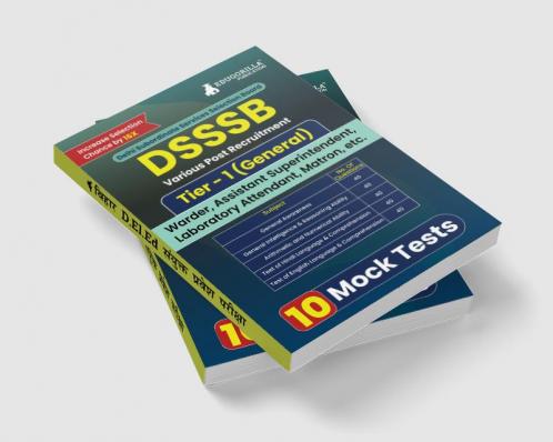 DSSSB Various Post Recruitment Exam 2024 (English Edition) | Tier-1 (General) - Warder Matron Laboratory Attendant Assistant Superintendent | 10 Practice Tests (2000 Solved MCQ)