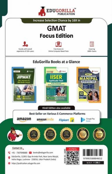 GMAT Focus Edition 2024 : Graduate Management Admission Test| 10 Full Length Practice Mock Tests with Free Access to Online Tests