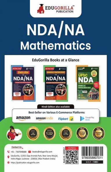 NDA / NA Mathematics Study Notes 2024 | National Defence Academy Naval Academy Defence Entrance Exam - Theory and Practice Tests for Complete Preparation