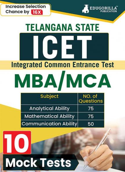 TS ICET Exam 2024 for MBA / MCA | Telangana State Integrated Common Entrance Test | 10 Full Length Mock Tests (2000 Solved MCQs) with Free Access to Online Tests