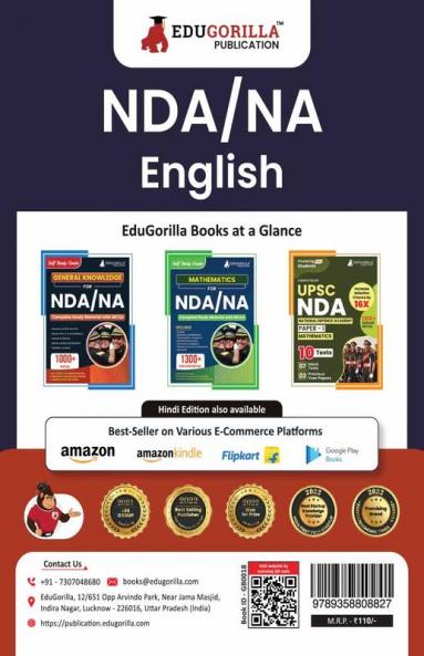 NDA / NA English Study Notes 2024 | National Defence Academy Naval Academy Defence Entrance Exam - Theory and Practice Tests for Complete Preparation