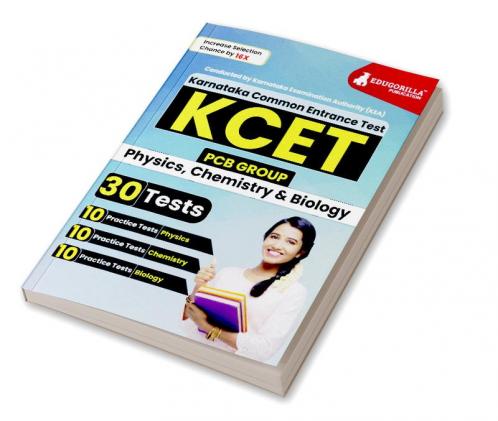 KCET 2024 : Entrance Exam with PCB Group - Karnataka Common Entrance Test - 30 Practice Tests of Physics Chemistry and Biology (1800 Solved MCQ) with Free Access To Online Tests