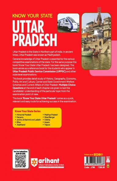Know Your State Uttar Pradesh (Chapterwise MCQs & Previous Years Que.) | English Medium