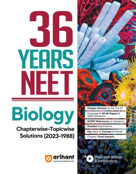 36 Years' Chapterwise Topicwise Solutions NEET Biology 1988-2023