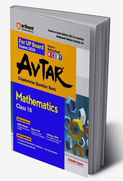 Arihant UP Mathematics Chapterwise Question Bank Class 10th for 2024 Exam (Rationalised NCERT Based)