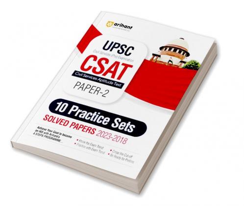 UPSC IAS Pre Exam CSAT Paper - 2 | 10  Practice Sets & Solved Papers (2023-2018) | English Medium