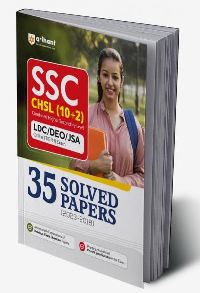 SSC CHSL (10+2) 35 Solved Papers LDC/DEO/JSA Combined Higher Secondary Level Tier 1 (2023-2018)