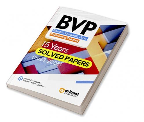 Arihant 15 Years Solved Papers 2023-2005 for BVP Engineering