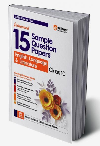 Arihant CBSE Sample Question Paper Class 10 English Language & Literature Book For 2024 Board Exam