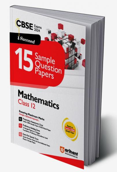 Arihant CBSE Sample Question Paper Class 12 Mathematics Book For 2024 Board Exam