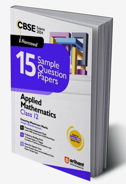 Arihant CBSE Sample Question Paper Class 12 Applied Mathematics Book For 2024 Board Exam