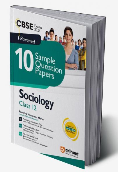 Arihant CBSE Sample Question Paper Class 12 Sociology Book for 2024 Exam