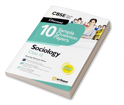 Arihant CBSE Sample Question Paper Class 12 Sociology Book for 2024 Exam