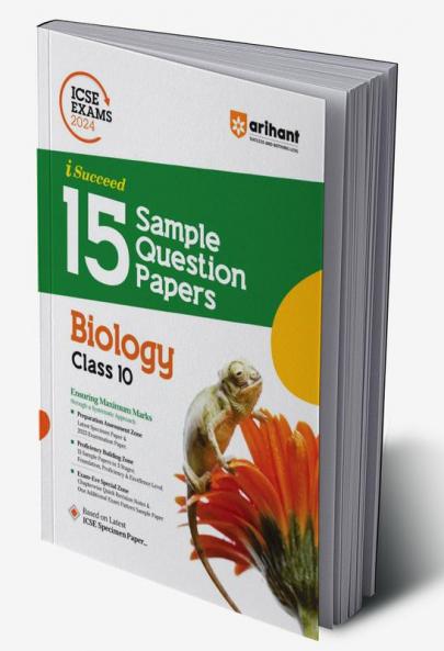 Arihant ICSE Sample Question Papers Class 10 Biology Book for 2024 Board Exam