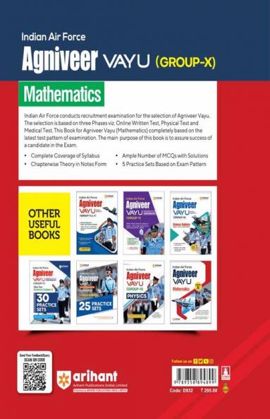 Indian Air Force Agniveer Vayu Group X  Mathematics| English Medium