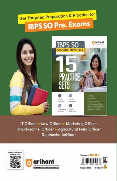 IBPS SO Main Agriculture Field Officer | Complete Study Material with 15 Practice Sets | English Medium