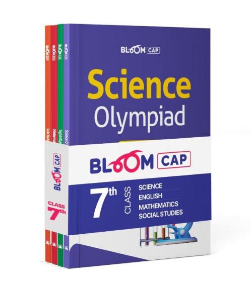 Arihant Bloom CAP Olympiad Science Social Studies Mathematics English Class 7 (Set of 4 books)