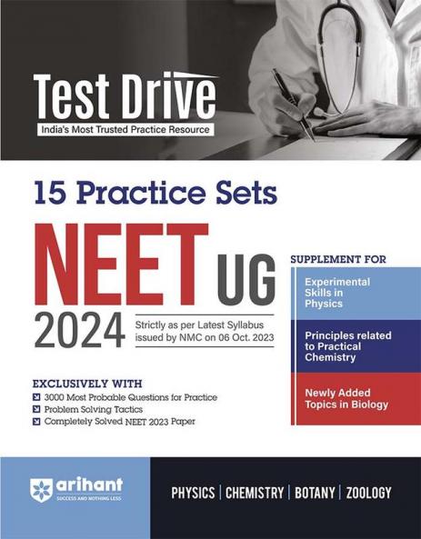 Arihant Test Drive 15 Practice Sets For NEET UG 2024