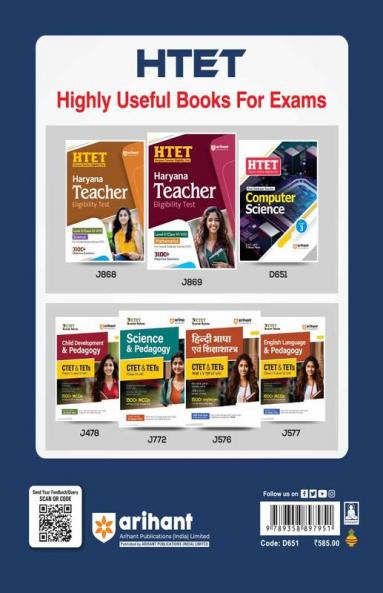 HTET (Haryana Teacher Eligibility Test) Post Graduate Teacher Computer Science level 3
