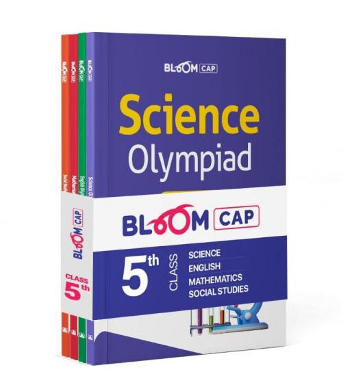 Arihant Bloom CAP Olympiad Science Social Studies Mathematics English Class 5 (Set of 4 books)