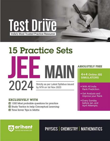 Arihant Test Drive 15 Practice Sets For JEE Main 2024