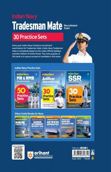Indian Navy Tradesman MET Recruitment Exam | 30 Practice Sets |English Medium