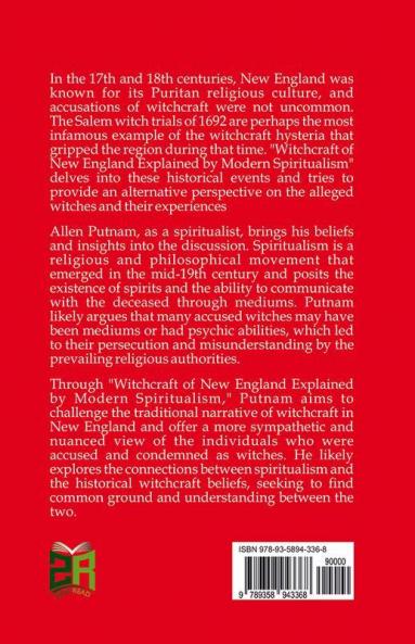 Witchcraft of New England Explained by Modern Spiritualism