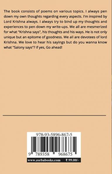 Salony Says… : She binds the rhythm of heart pen downs the unsaid words.