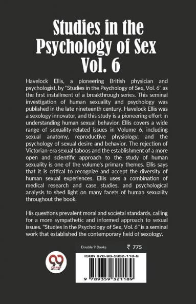 Studies In The Psychology Of Sex Vol. 6
