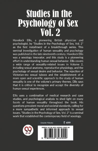 Studies In The Psychology Of Sex Vol. 2